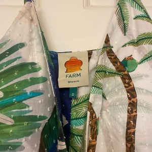 Farm Rio wrap dress parrots
